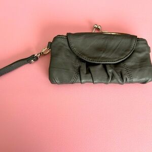 Gray wristlet